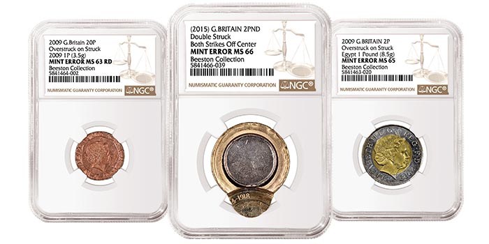 NGC Certifies Outstanding British Error Coins Collection