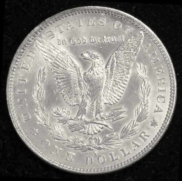 This 1889 Morgan Dollar has an embossed mintmark… At first glance, many wouldn’t pick up that there’s anything wrong with this coin. Click image to enlarge.