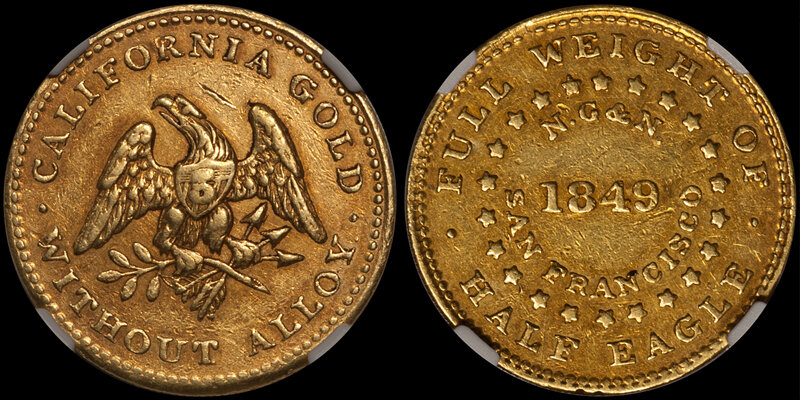 Pioneer Gold - 1849 NORRIS GREGG NORRIS $5.00. Doug Winter
