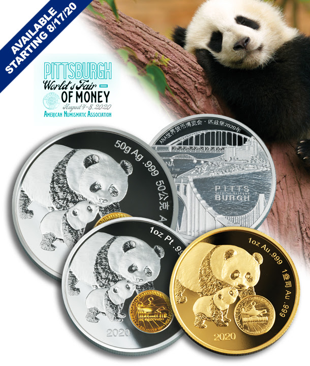 ANA 2020 No Show Pandas. Images courtesy GovMint, American Numismatic Association