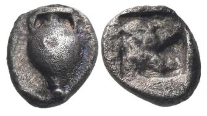 ATTICA. Athens. Circa 545-525/15 BCE. Obol 