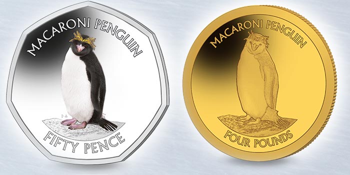 New Coin in Penguin 50p Series Features the Macaroni Penguin