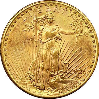 1925-D Saint Gaudens $20 Gold Piece