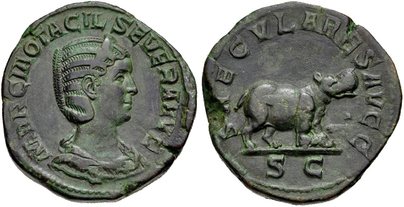 Sestertius of Otacilia Severus