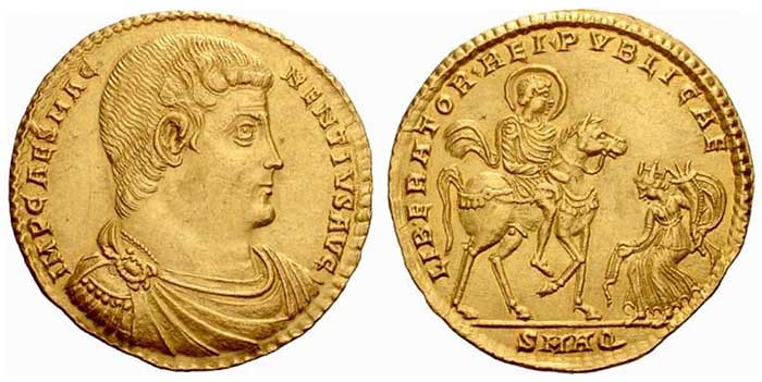 Magnentius Medallion of 3 solidi