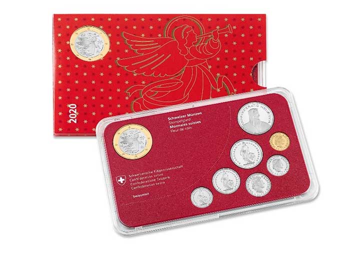 Christmas Coin Set 2020. Image: Swiss Mint.