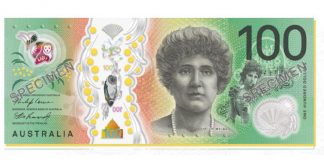 Reserve Bank of Australia New $100 Banknote Design