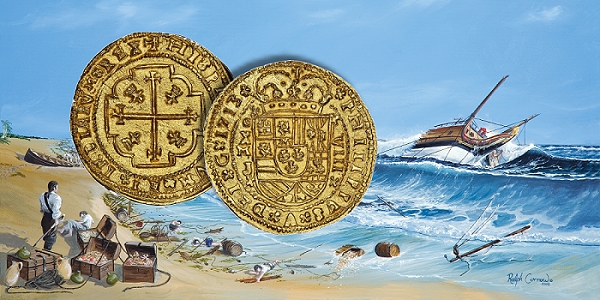 8 Escudos Royal Gold Recovered From 1715 Fleet Shines in Sedwick November Auction