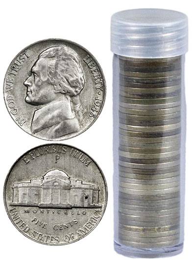 3 Coin Lot 1944 P D S Jefferson Nickel Set VG Silver War Nickels Nice GOOD 