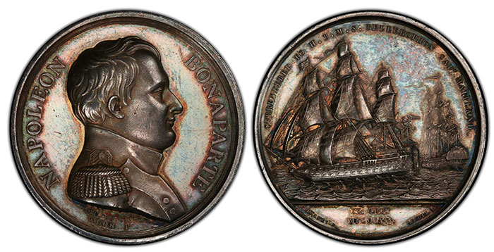 Napoleon's Surrender Medal in Silver