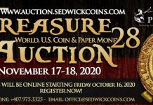 Daniel Frank Sedwick Treasure Auction 28 now online
