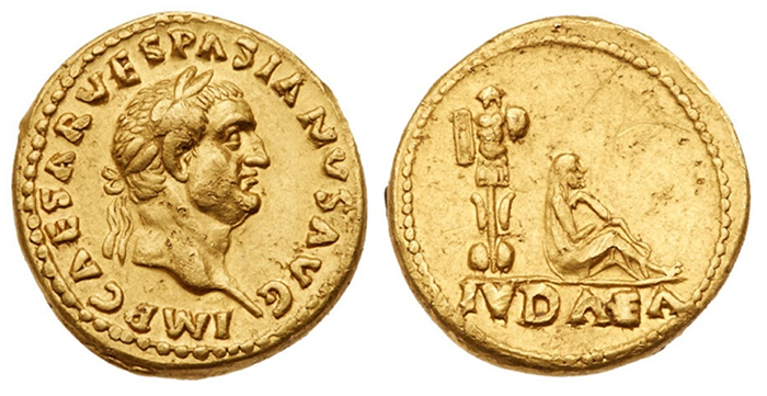 Roman Empire, Vespasian. AU Aureus 