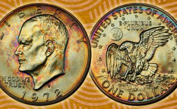 United States 1972-S Uncirculated Eisenhower Dollar