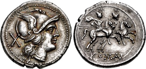 Rome: Republic. 211-208 BCE. AR Denarius. 
