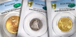 PCGS, NGC, and CAC certified coins