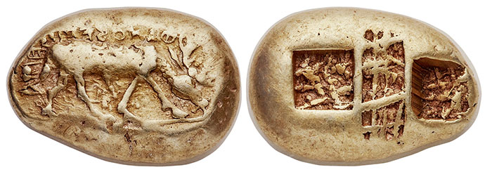 Ionia (?). Electrum Stater. Phanes. c. 625-600 BCE.