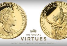 East India Company Presents Victory - First Coin in Queen's Virtues Collection
