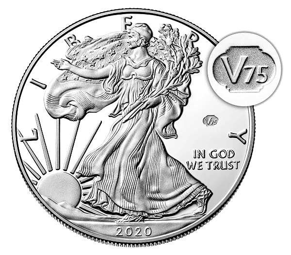 Jim Bisognani: 'V75' End of World War II Gold, Silver Coins on Fire
