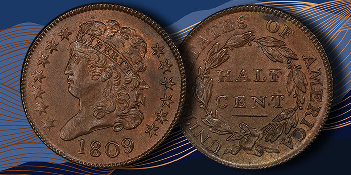 Incredible Gem 1809 Classic Head Half Cent: Stack's Bowers Direct