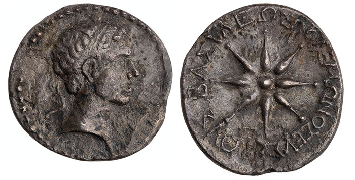 Figure 9. Silver drachm of Polemon I of Pontus, Pontus, 36–8 BCE. ANS 1944.100.41481.
