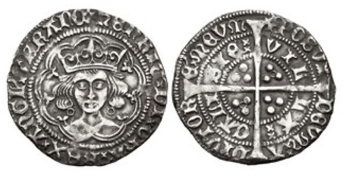 Henry VI. First reign, 1422-1461. AR Groat (26mm, 3.62 g, 8h). 