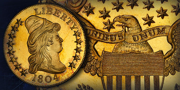 PCGS Listed 1804 Draped Bust Eagle Wins $ 5.28 Million in Heritage Auction