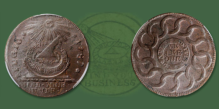 Choice Mint State 1787 Fugio Copper in Stack's Bowers March 2021 Showcase Auction - Vimarsana News