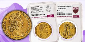 NGC Certifies Paramount Collection of Large-Format Gold Coins