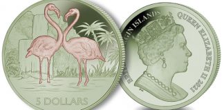New Bi-Colored Titanium Coin Dedicated to the Flamingo - Pobjoy Mint