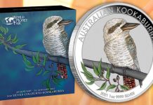 Perth Mint Coin Profiles - World Money Fair Australian Kookaburra 2021 1oz Silver Colored Coin