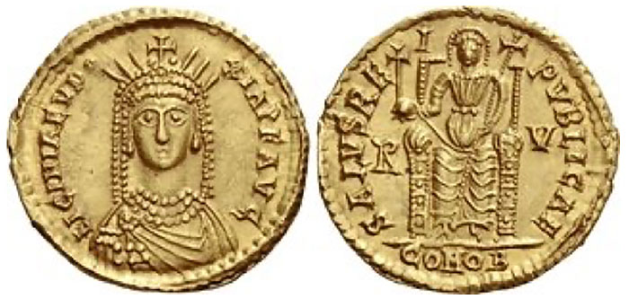 Licinia Eudoxia Solidus, Mike Markowitz: Ten Roman and Byzantine Coins I’d Love to Own