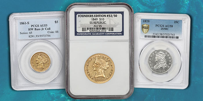 Shipwreck Gold, 1916-D Mercury Dime Among Highlights of David Lawrence Rare Coins Auction