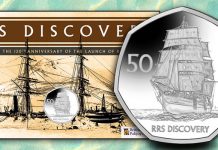 Tall Ship Series Continues With Royal Research Ship Discovery 50p Coin