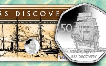 Tall Ship Series Continues With Royal Research Ship Discovery 50p Coin