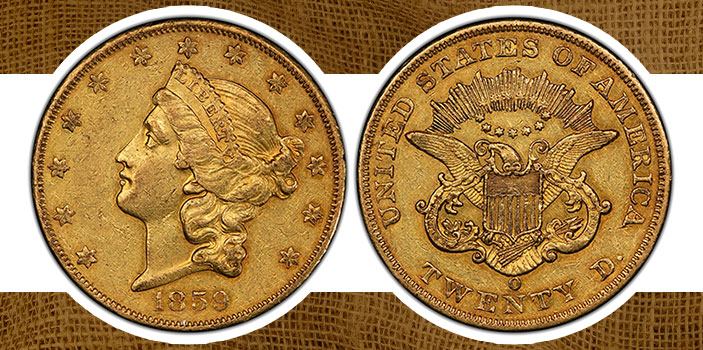 PCGS Around the World – An 1859-O United States Double Eagle Appears in Europe