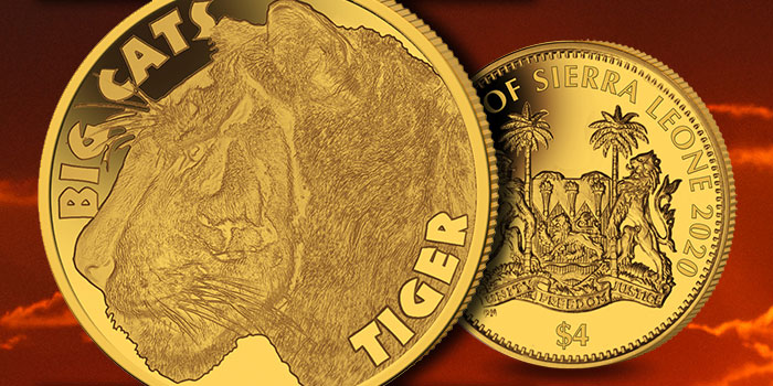 The Tiger - Third Coin in Big Cat Gold Coin Series to be Released