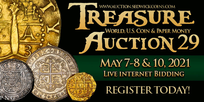 Daniel Frank Sedwick's Upcoming Treasure Auction 29 Now Online