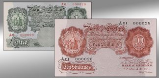 PMG-Certified Rare British Banknotes From Dauer Collection Offered in Spink