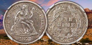 1872-CC Seated Liberty Dime Among Highlights of David Lawrence Rare Coins Auction