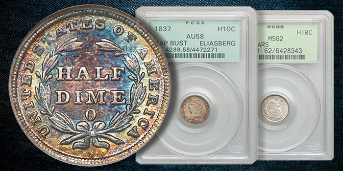 Half Dimes, Coins in Old Holders Highlight Heritage Auctions