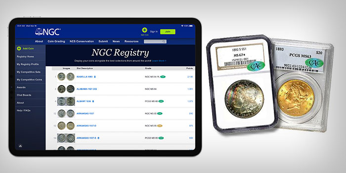 NGC Registry to Recognize CAC Certified Coins