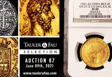 Tauler and Fau Auction 87 of Ancient, Spanish and World Coins Now Open Through June 9