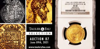 Tauler and Fau Auction 87 of Ancient, Spanish and World Coins Now Open Through June 9