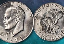 United States 1973 (P) Eisenhower Dollar