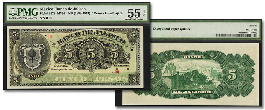 Stack’s Bowers Galleries to offer Banco de Jalisco 5 Pesos Counterfeit Note in August 2021 Auction