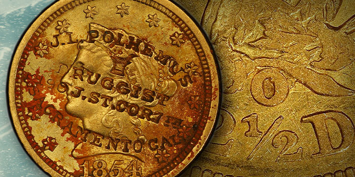 Unique Counterstamped 1854 New Orleans Gold Coin Returns Home