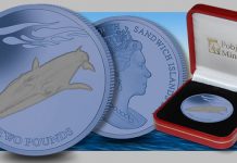 Fin Whale Features on New Bi-Color Titanium Coin