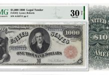 Extremely Rare PMG-Certified Silver Certificate Offered in August ANA Auction