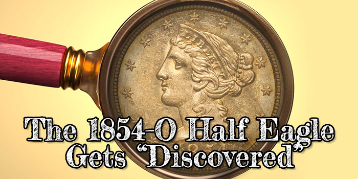 Monedas de oro clásicas de EE. UU.: El medio águila de 1854-O obtiene 