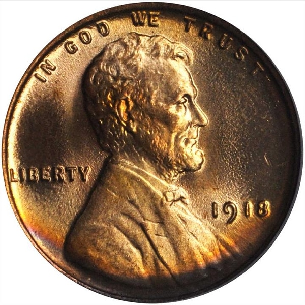 Mint State 1918 Lincoln Cent